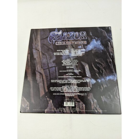 SAXON - ROCK THE NATIONS - LIMITED EDITION TRI-COLOURED VINYL 2018 BMG - Picture 2 of 11